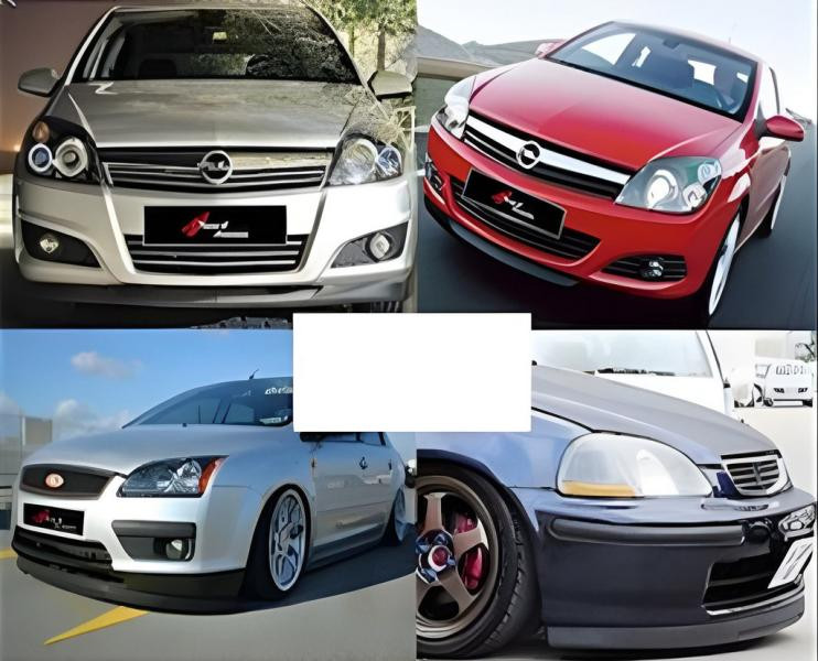 Купити Передня Lip накладка DPT V-3 (ABS, чорний глянець)