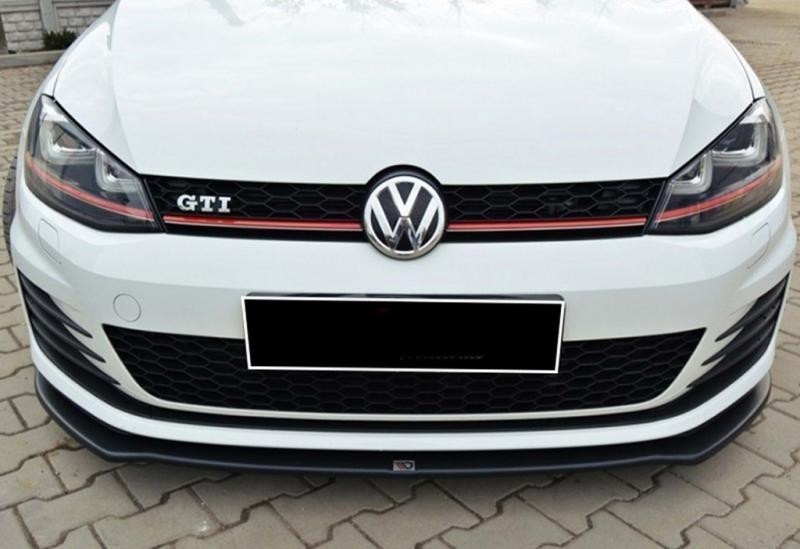Купити Передня Lip накладка DPT V-2 (для GTI, 2012-2017, чорний глянець) для Volkswagen Golf 7/E-Golf