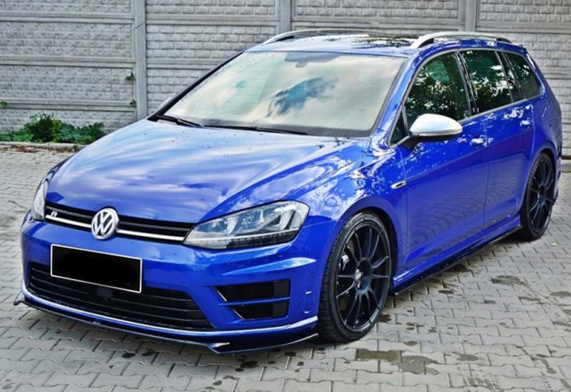 Купити Передня Lip накладка DPT V-2 (для R / R-Line HB, 2012-2017, чорний глянець) для Volkswagen Golf 7/E-Golf