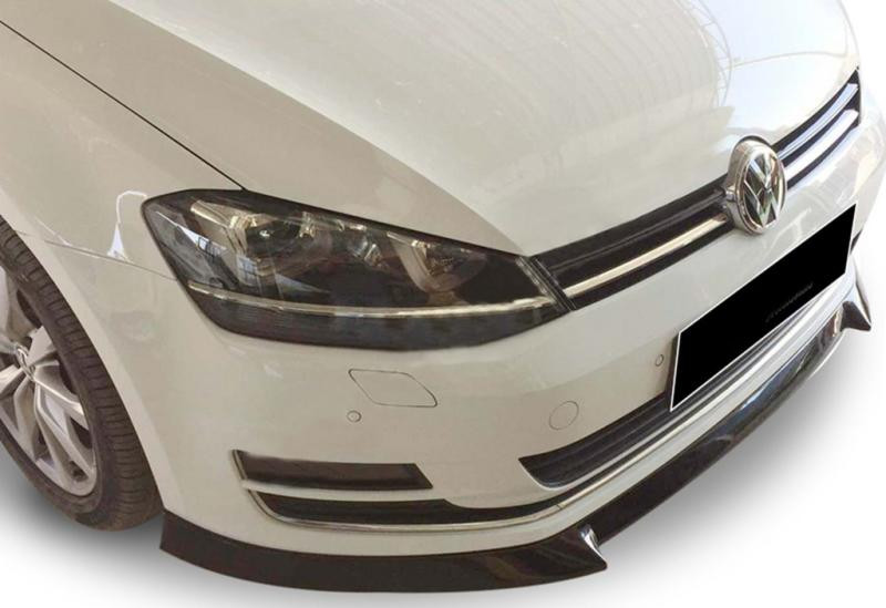 Купити Передня Lip накладка DPT V-4 (для заводського бампера, 2012-2017, чорний глянець) для Volkswagen Golf 7/E-Golf