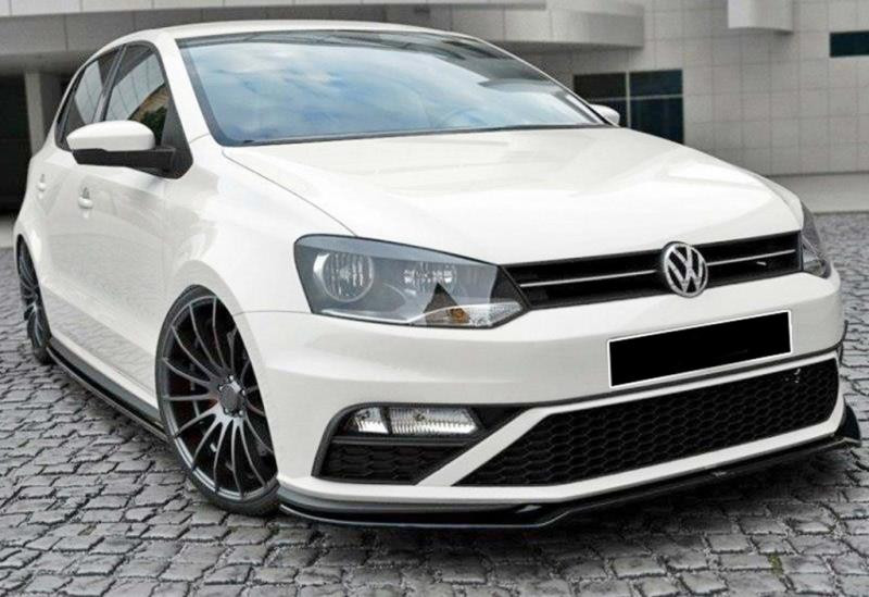 Купити Передня Lip накладка DPT (для GTI, 2014-2017, чорний глянець) для Volkswagen Polo рр