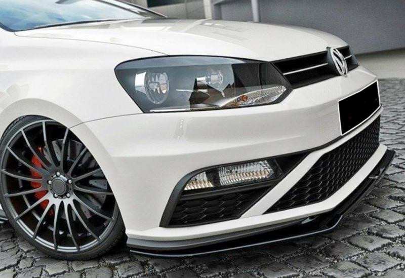 Купити Передня Lip накладка DPT (для GTI, 2014-2017, чорний глянець) для Volkswagen Polo рр