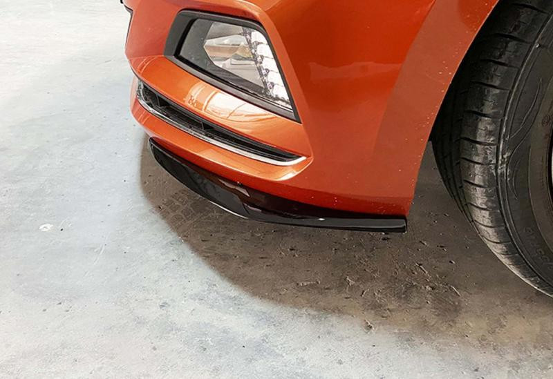 Купити Передня Lip накладка DPT V-2 (чорний глянець) для Volkswagen Polo 2017- рр