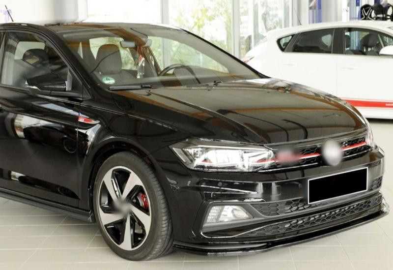 Купити Передня Lip накладка DPT V-1 (для GTI, чорний глянець) для Volkswagen Polo 2017- рр