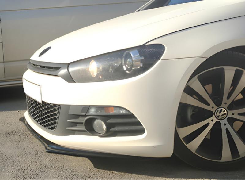 Купити Передня Lip накладка DPT (2008-2017, чорний глянець) для Volkswagen Scirocco