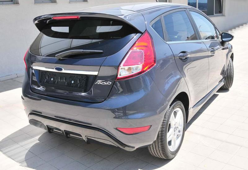 Купить Задний диффузор DPT V-2 (HB, черный глянец) для Ford Fiesta 2008-2017 гг