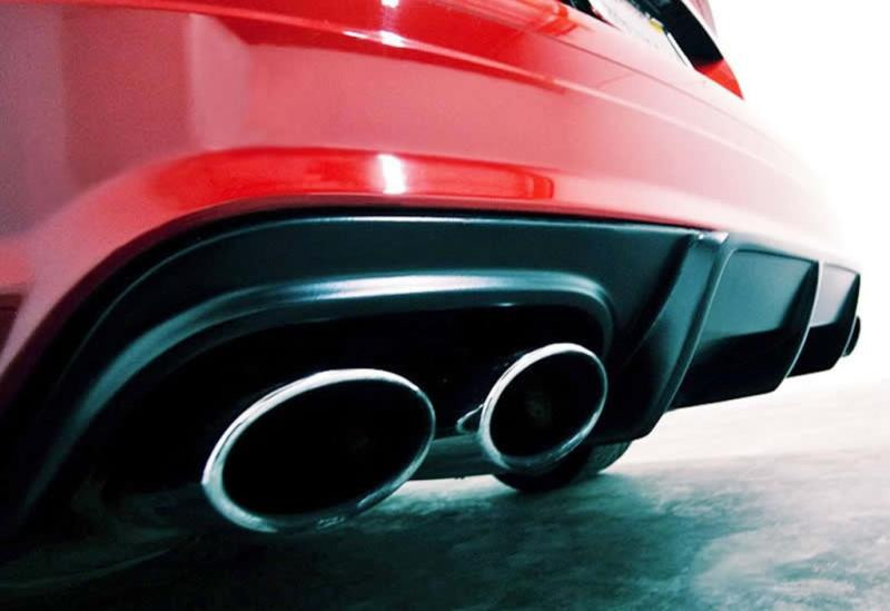 Купить Задний диффузор DPT (2007-2011, для AMG SD, черный глянец) для Mercedes C-class W204