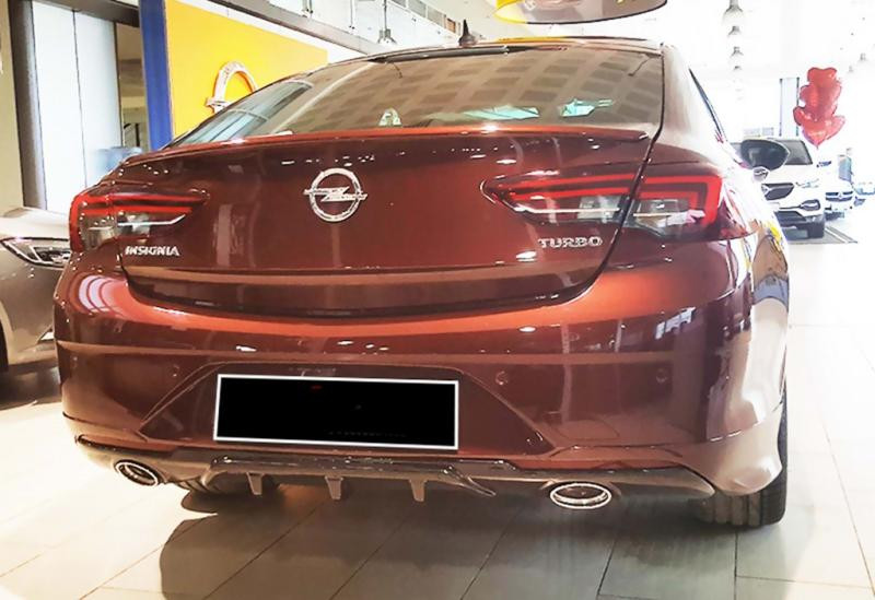 Купити Задній дифузор DPT (SD, чорний глянець) для Opel Insignia 2017-2022 рр