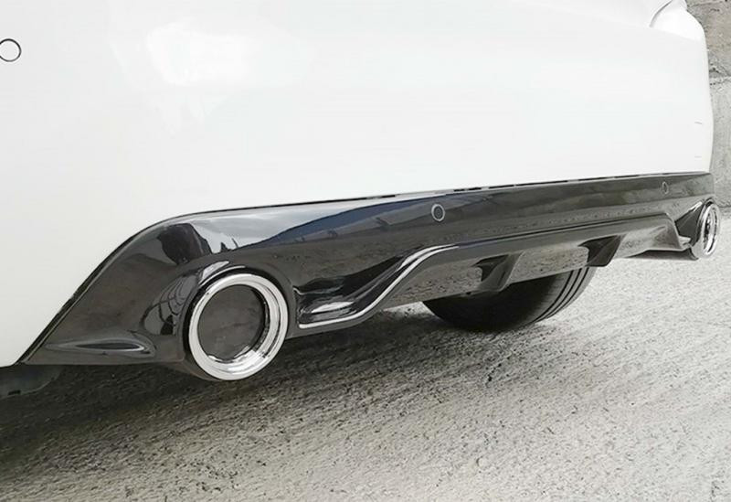 Купити Задній дифузор DPT (HB, чорний глянець) для Peugeot 308 2014-2021 рр