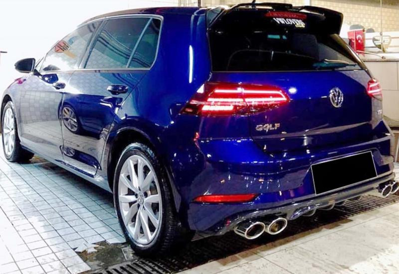 Купити Задній дифузор DPT V-1 (2017-2019, чорний глянець) для Volkswagen Golf 7/E-Golf