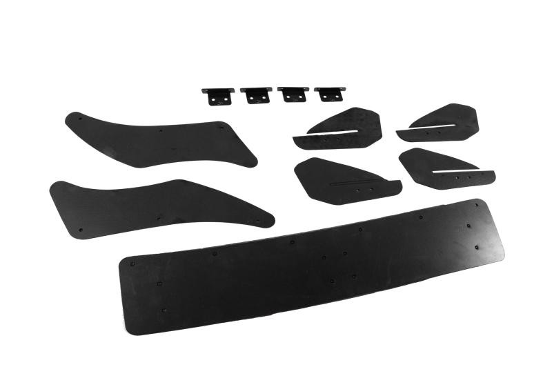 Купити Задній дифузор DPT V-4 (для R / R-Line, 2012-2019, чорний матовий) для Volkswagen Golf 7/E-Golf