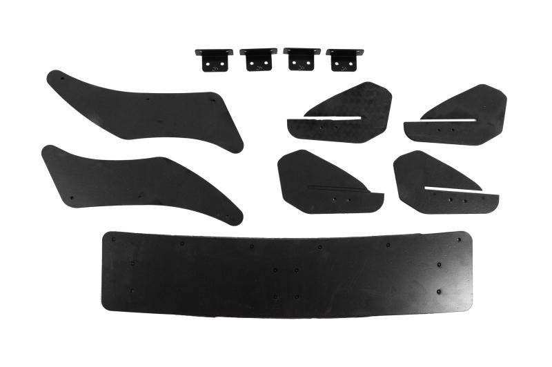 Купити Задній дифузор DPT V-4 (для R / R-Line, 2012-2019, чорний матовий) для Volkswagen Golf 7/E-Golf