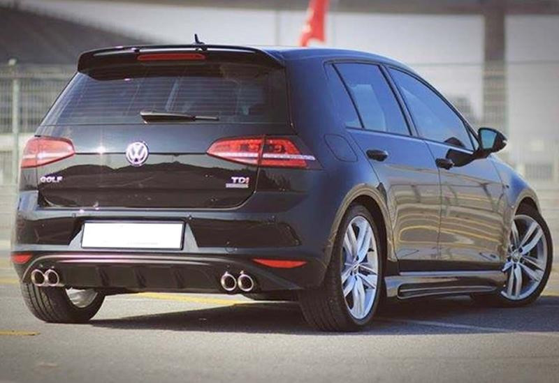 Купити Задній дифузор DPT V-6 (2012-2017, чорний глянець) для Volkswagen Golf 7/E-Golf