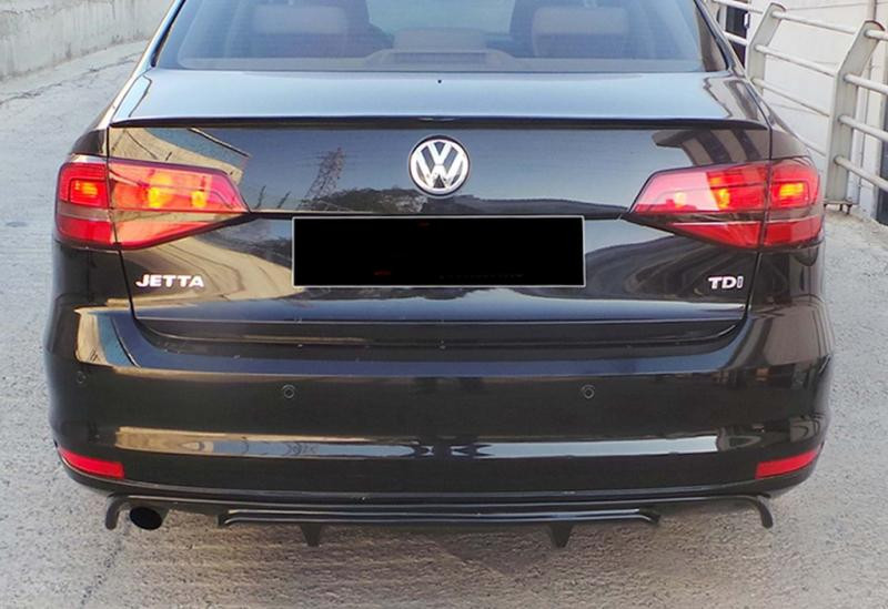 Купити Задній дифузор DPT (2014-2018, чорний глянець) для Volkswagen Jetta рр