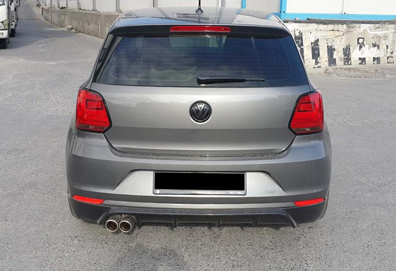 Купити Задній дифузор DPT (2014-2017, чорний глянець) для Volkswagen Polo рр