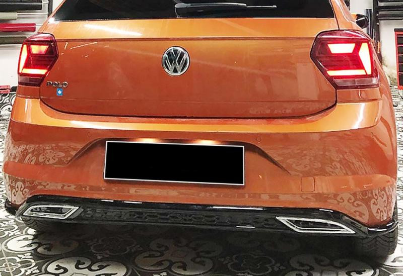 Купити Задній дифузор DPT V-3 (чорний глянець) для Volkswagen Polo 2017- рр