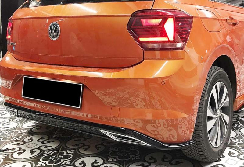 Купити Задній дифузор DPT V-3 (чорний глянець) для Volkswagen Polo 2017- рр