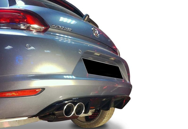 Купити Задній дифузор DPT V-3 (2008-2013, чорний глянець) для Volkswagen Scirocco