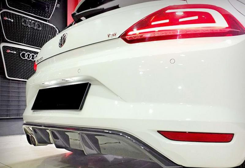 Купити Задній дифузор DPT V-5 (2014-2017, чорний глянець) для Volkswagen Scirocco