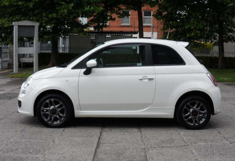 Купити Бокові пороги DPT (чорний глянець) для Fiat 500/500L