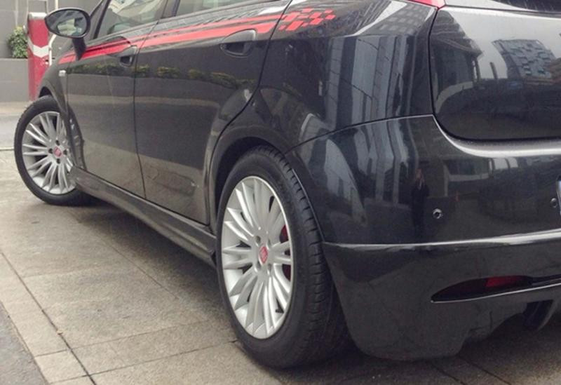 Купити Бокові пороги DPT (2012-2018, Під фарбування) для Fiat Punto Grande/EVO рр