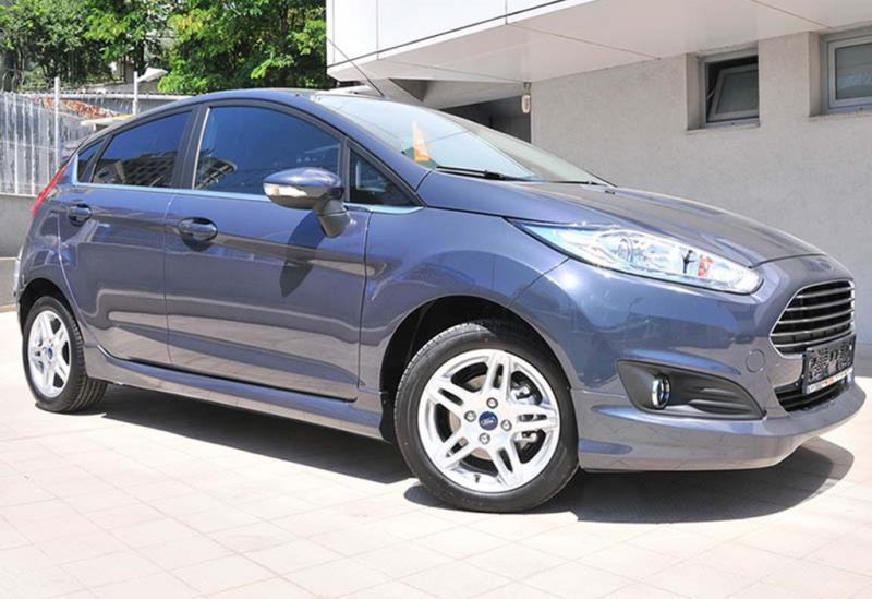 Купити Бокові пороги DPT V-3 (HB, чорний глянець) для Ford Fiesta 2008-2017 рр