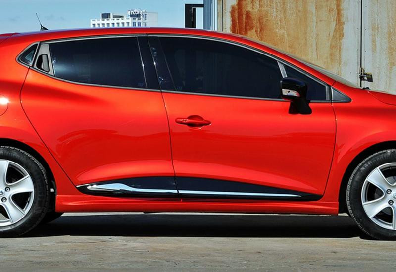 Купить Боковые пороги DPT V-2 (под покраску) для Renault Clio IV 2012-2019 гг