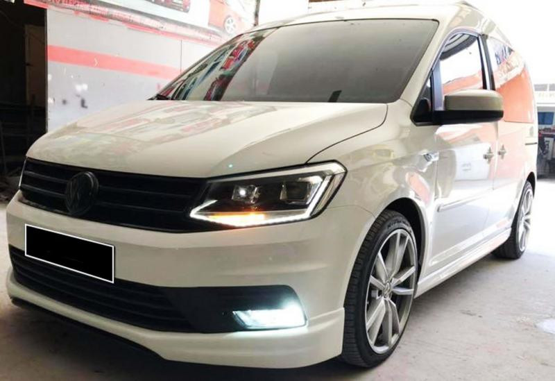Купить Боковые пороги DPT (под покраску) для Volkswagen Caddy 2015-2020 гг