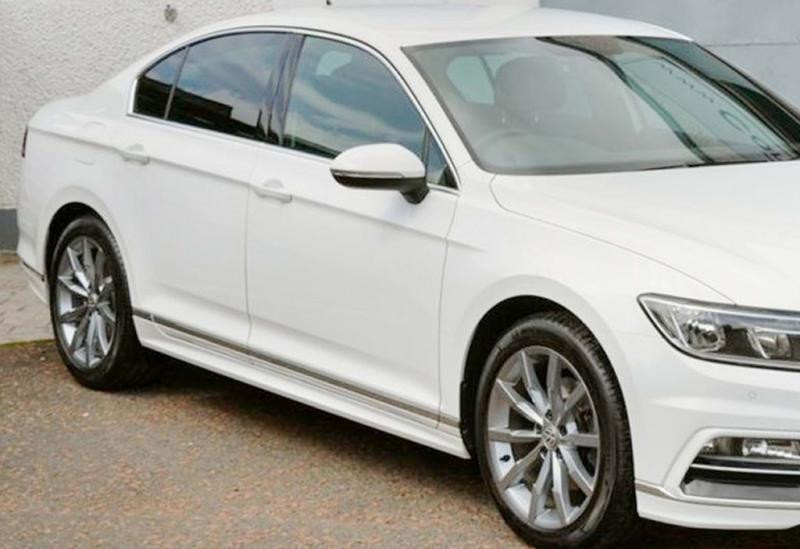 Купити Бокові пороги DPT (під фарбування) для Volkswagen Passat B8 2015-2023 рр