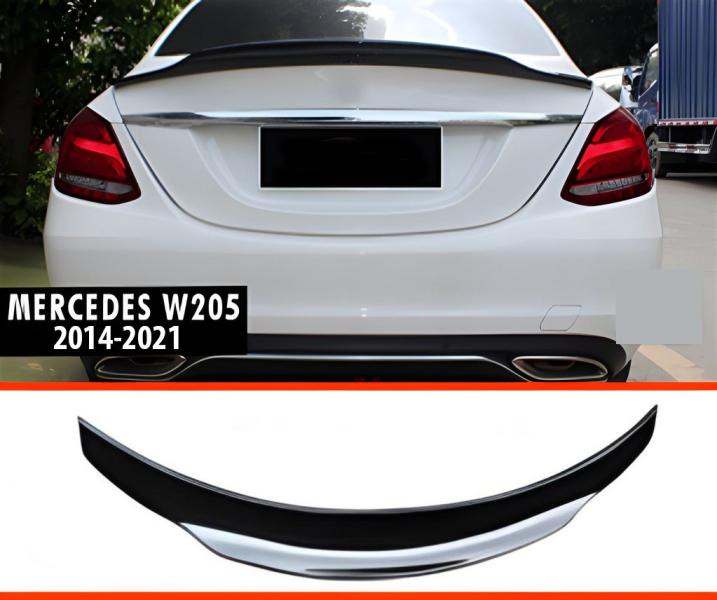 Купити Спойлер DPT V-2 (чорний глянець) для Mercedes C-сlass W205 2014-2021рр