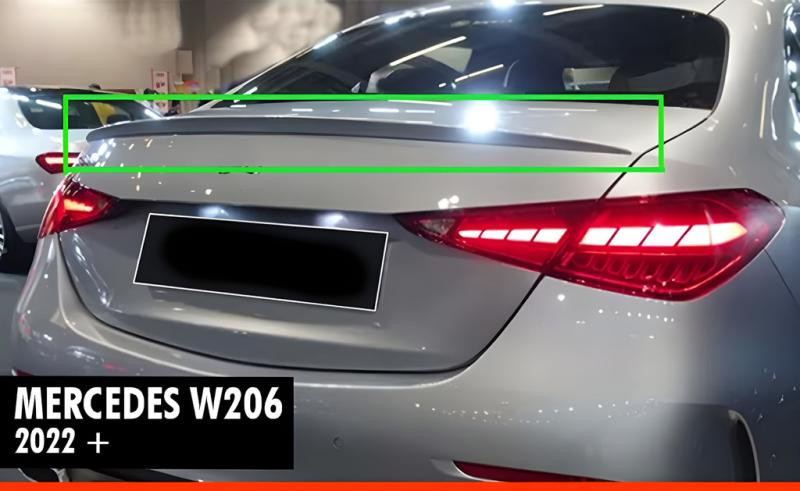 Купити Спойлер DPT (чорний глянець) для Mercedes C-class W206 2022- рр