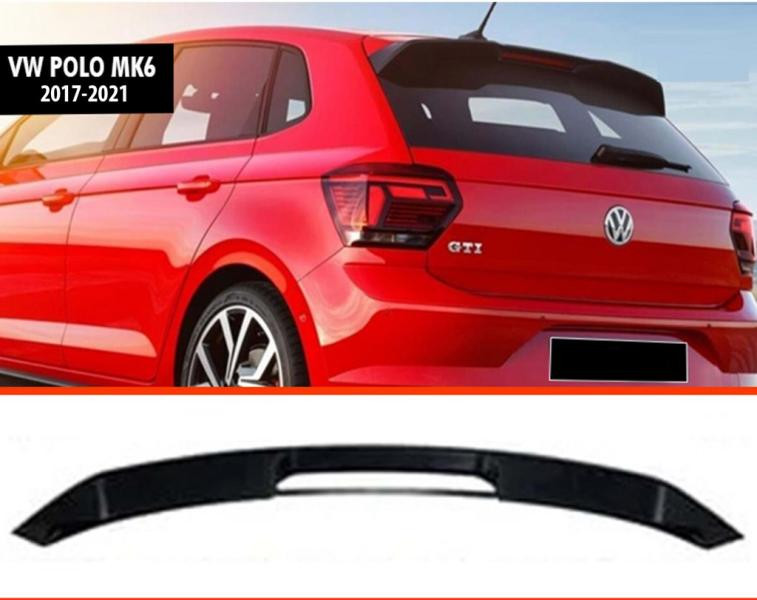 Купити Спойлер DPT V-3 (2017-2021, HB, чорний глянець) для Volkswagen Polo 2017- рр