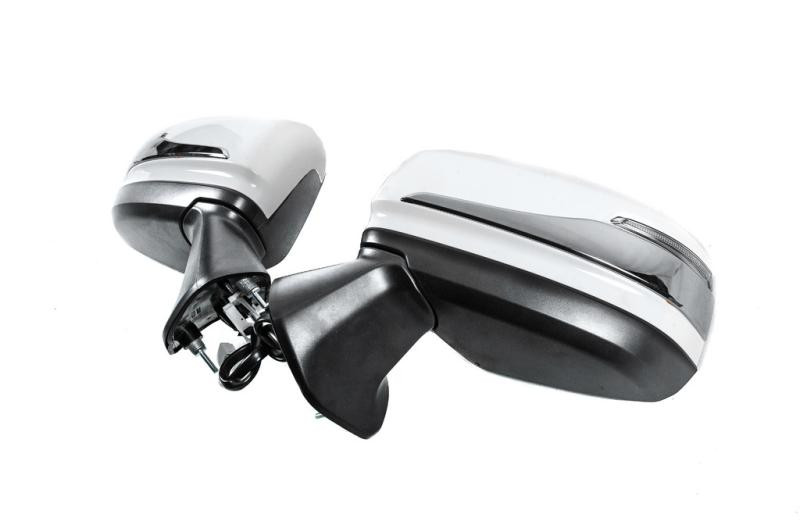 Купити Смужки на дзеркала (2 шт, хром) для Toyota Land Cruiser 300