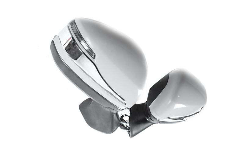 Купити Смужки на дзеркала (2 шт, хром) для Toyota Land Cruiser 300