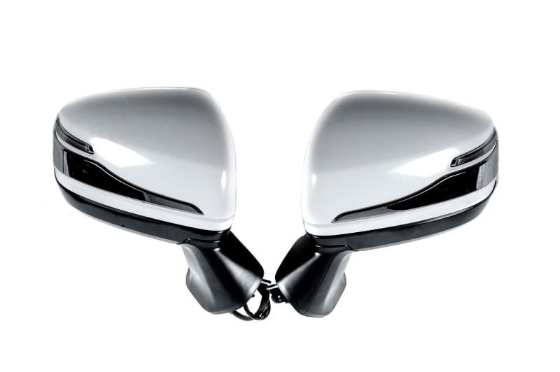 Купити Смужки на дзеркала (2 шт, хром) для Toyota Land Cruiser 300
