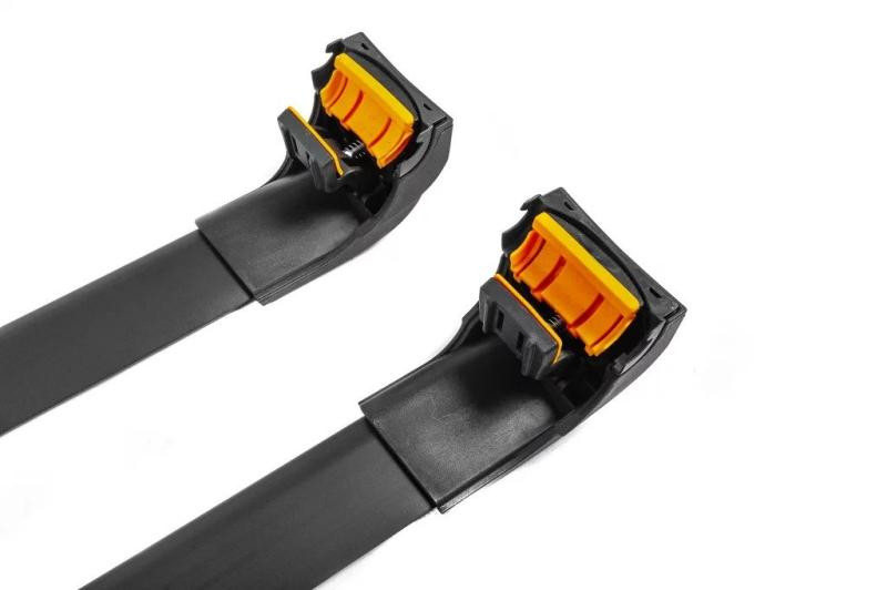 Купить Багажник (поперечины) на интегрированные рейлинги Ecem V2 120 см (2 шт) Серый для Volkswagen Touareg 2018- гг