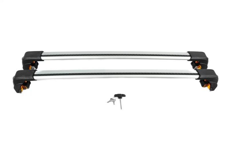 Купить Багажник (поперечины) на интегрированные рейлинги Ecem V2 120 см (2 шт) Серый для Volkswagen Touareg 2018- гг