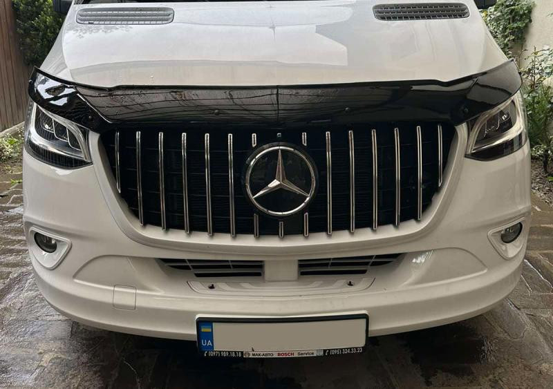 Купити Передня решітка Panamericana GT Chrome Premium V1 З рамкою для Mercedes Sprinter W907/W910 2018- рр