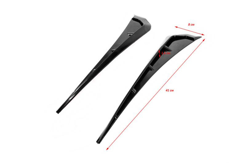 Купити Універсальні вентиляційні накладки на крила тип-A (імітація, 2 шт)