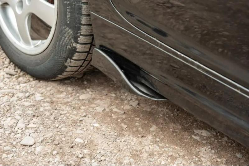 Купить Универсальные Flap накладки на боковые пороги тип-F (2 шт, черный глянец, ABS-пластик)