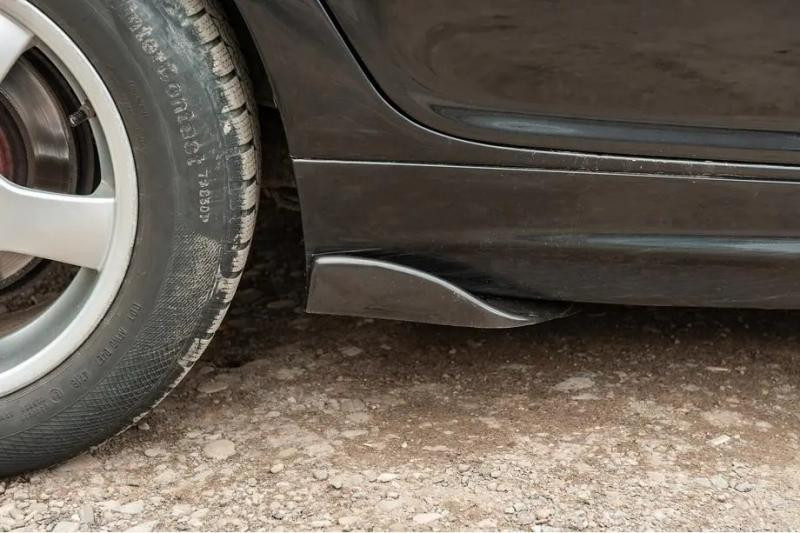 Купить Универсальные Flap накладки на боковые пороги тип-F (2 шт, черный глянец, ABS-пластик)