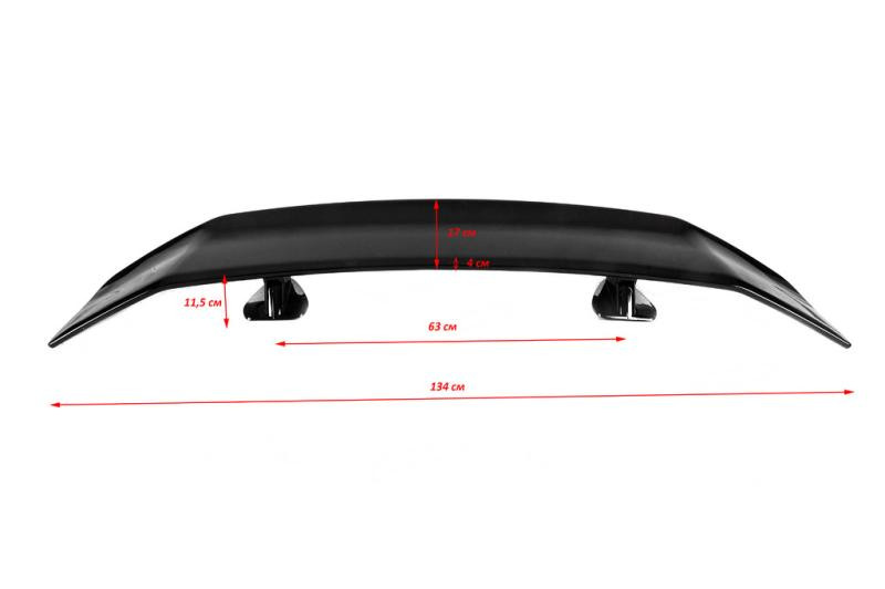 Купить Универсальный спойлер тип-B (черный глянец, ABS-пластик)