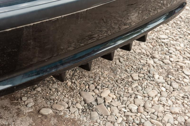 Купить Универсальный задний диффузор тип-E (черный глянец, ABS-пластик)