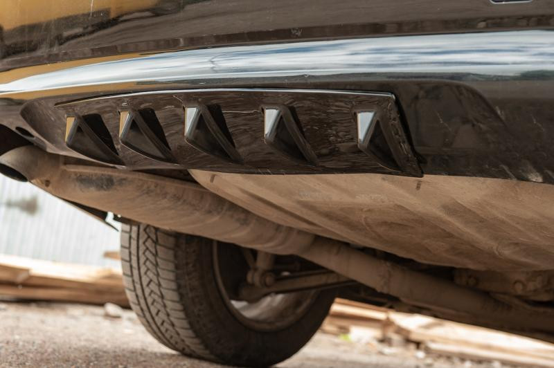 Купить Универсальный задний диффузор тип-E (черный глянец, ABS-пластик)