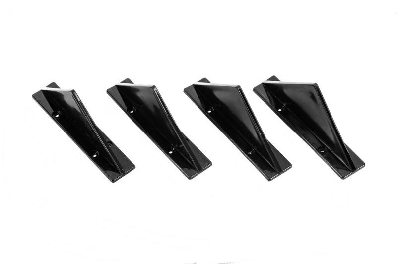 Купить Универсальный задний диффузор тип-F (4шт, черный глянец, ABS-пластик)