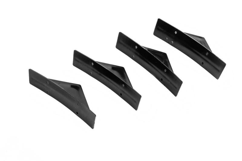 Купить Универсальный задний диффузор тип-G (4шт, черный глянец, ABS-пластик)