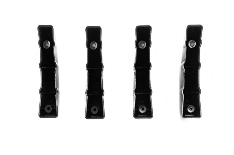 Купити Універсальний задній дифузор тип-D (4шт, чорний глянець, ABS-пластик)