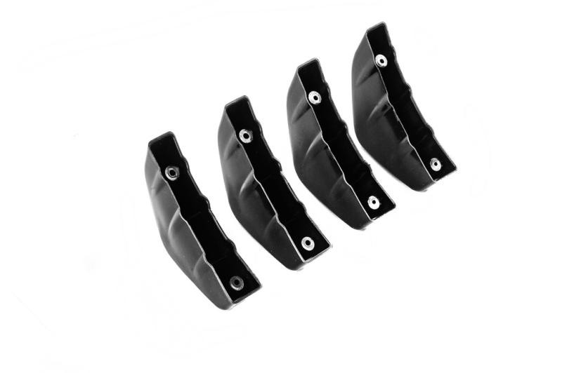 Купити Універсальний задній дифузор тип-D (4шт, чорний глянець, ABS-пластик)