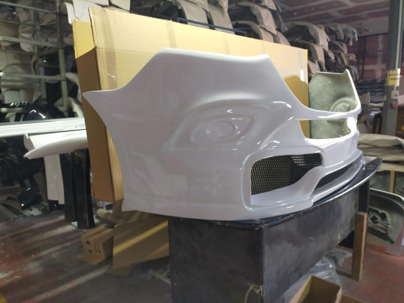 Купити Накладка на передній бампер V2 (під фарбування) для Mercedes Sprinter W907/W910 2018- рр