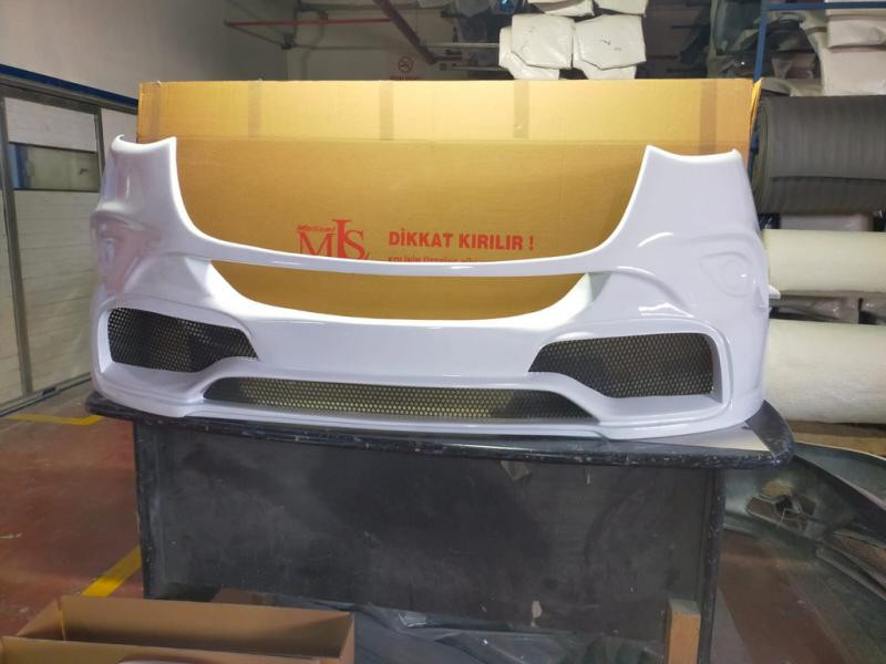 Купити Накладка на передній бампер V2 (під фарбування) для Mercedes Sprinter W907/W910 2018- рр